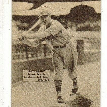 1934 Batter Up #173 Frankie Frisch
