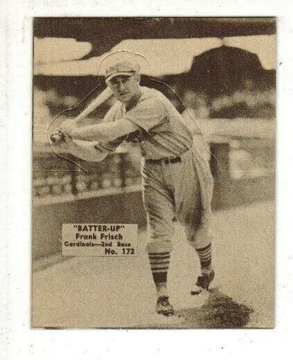 1934 Batter Up #173 Frankie Frisch