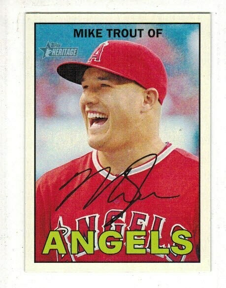 2016 Heritage #50 Mike Trout Well Centered