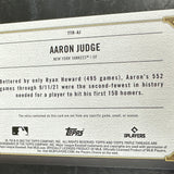 2022 Topps Triple Threads Aaron Judge Relic Jersey Bat Card #'d36