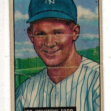 1951 Bowman #1 Whitey Ford rookie Good/Fair list $2,000