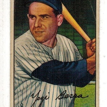 1952 Bowman #1 Yogi Berra Good/VG list $1200