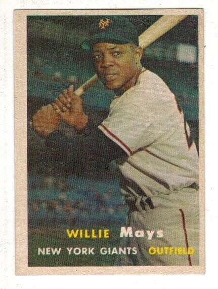 1957 Topps #10 Willie Mays list $1200