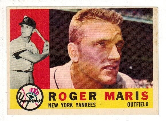 1960 Topps #377 Roger Maris list $250