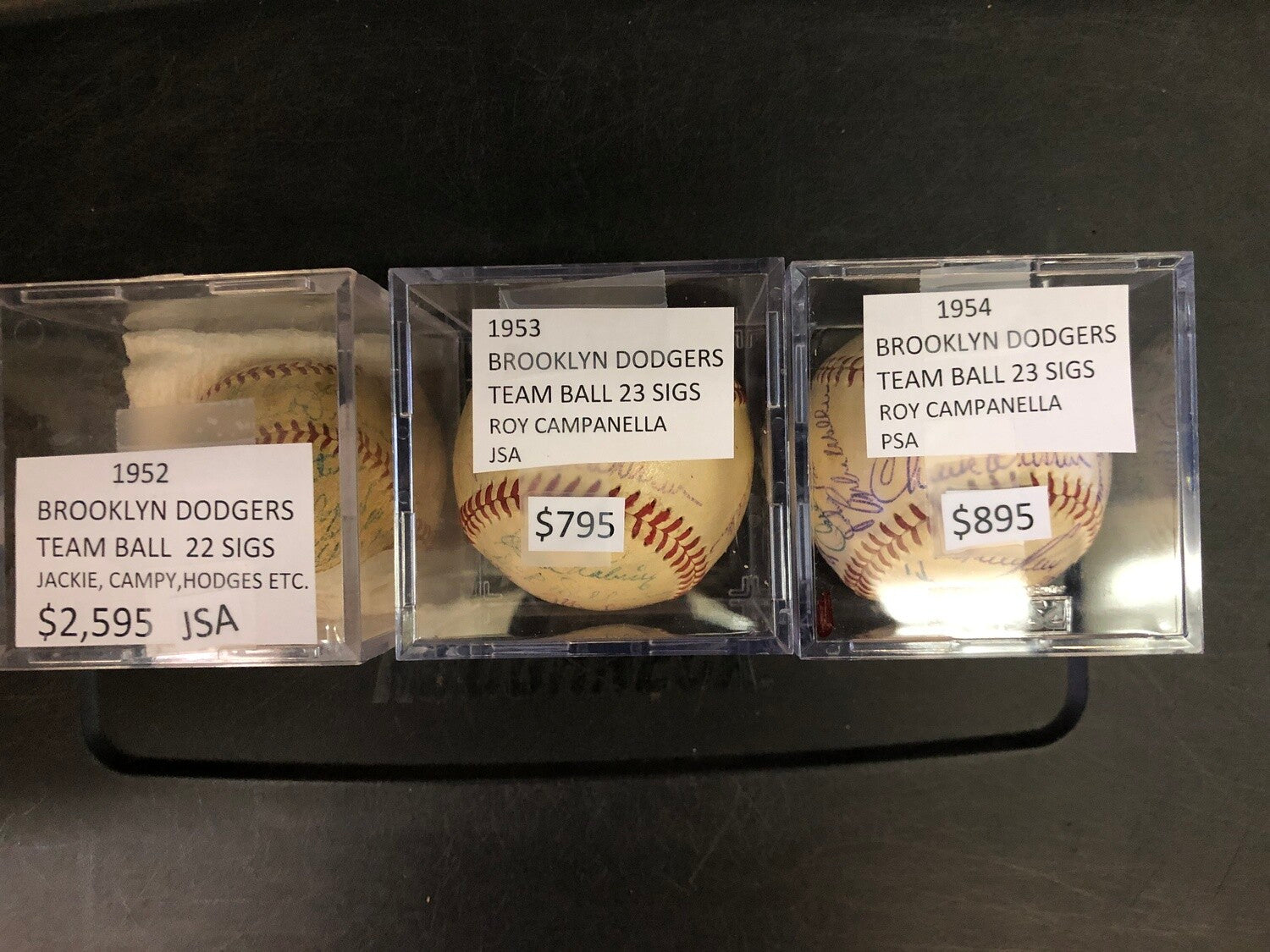 1954 Brooklyn Dodgers Team signed Ball PSA/DNA