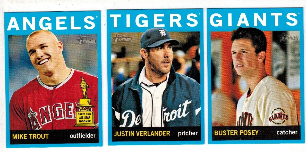 2013 Topps Heritage Target Blue Parallel Complete 25 ct. Set