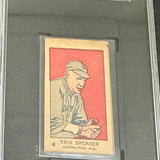 1926 W512 #4 Tris Speaker Hand Cut SGC 1.5 Clean!