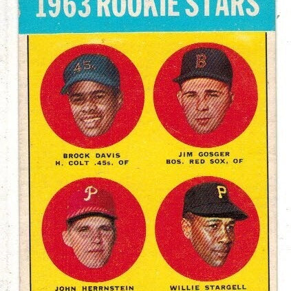 1963 Topps #553 Willie Stargell rookie