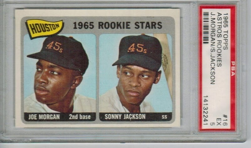 1965 Topps #16 Joe Morgan rookie PSA 5