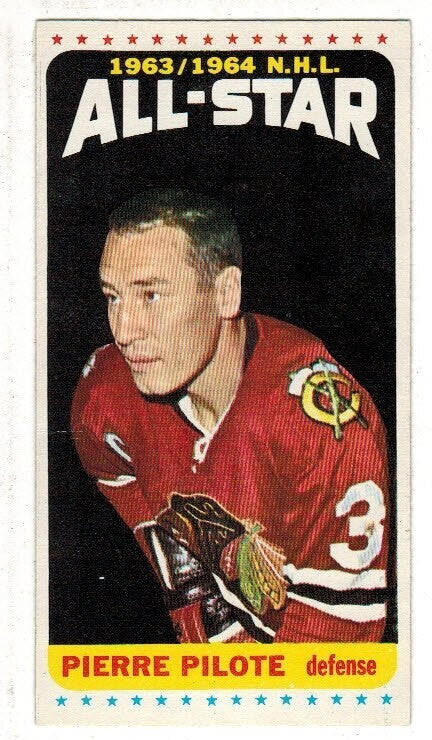 1964/65 Topps Hockey #109 Pierre Pilote All Star