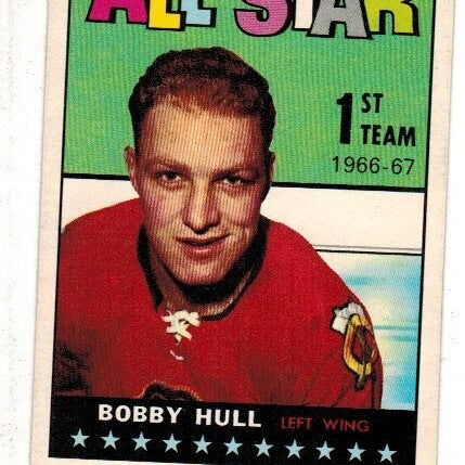 1967 Topps #124 Bobby Hull All Star