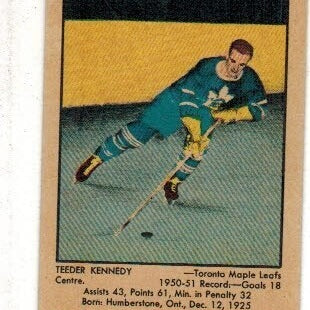 1951 Parkhurst #86 Teeder Kennedy