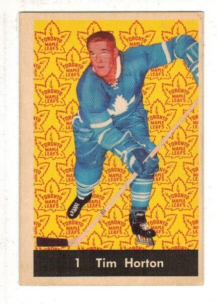 1961 Parkhurst #1 Tim Horton list $200