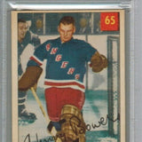 1954 Parkhurst #635 Johnny Bower rookie PSA Graded 4
