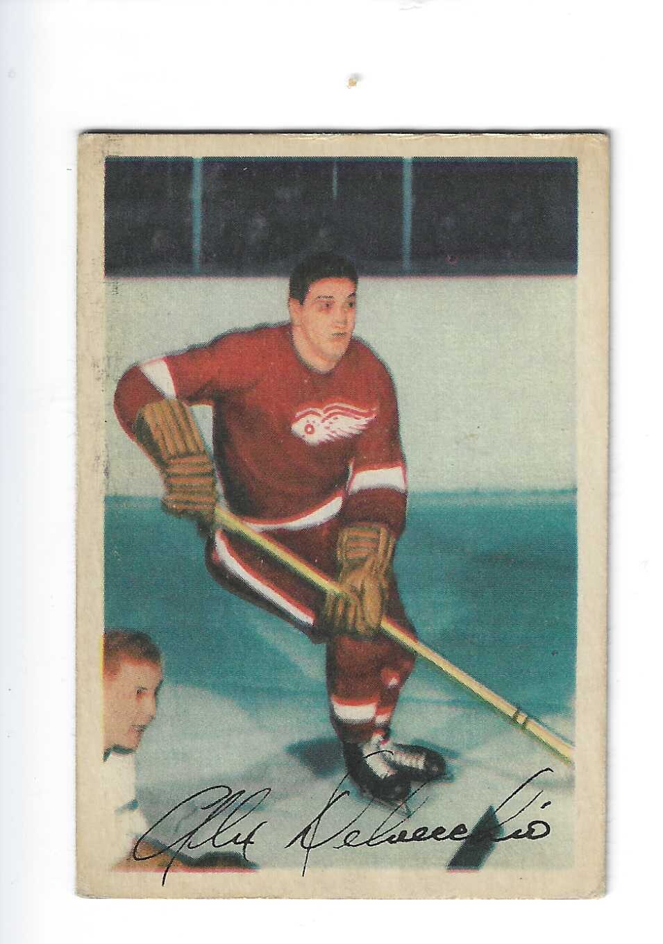 1953 Parkhurst #47 Alex Delvecchio list $100