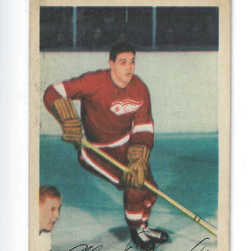 1953 Parkhurst #47 Alex Delvecchio list $100