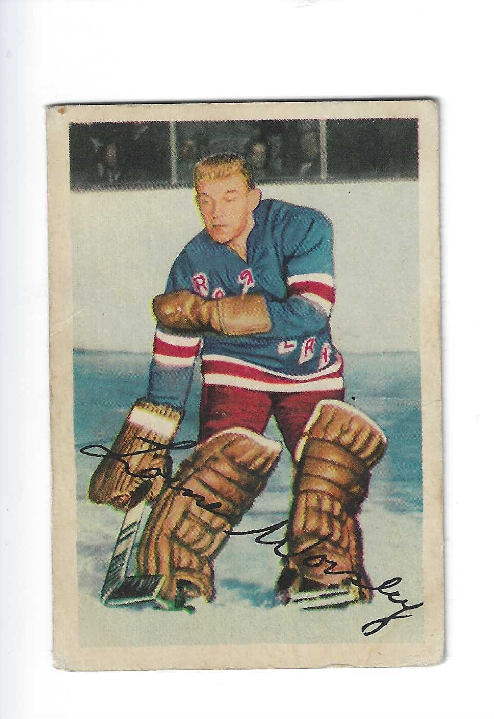 1953 Parkhurst #53 Gump Worsley rookie list $400