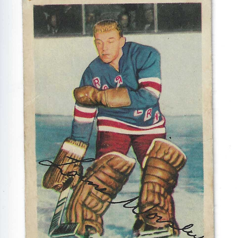 1953 Parkhurst #53 Gump Worsley rookie list $400