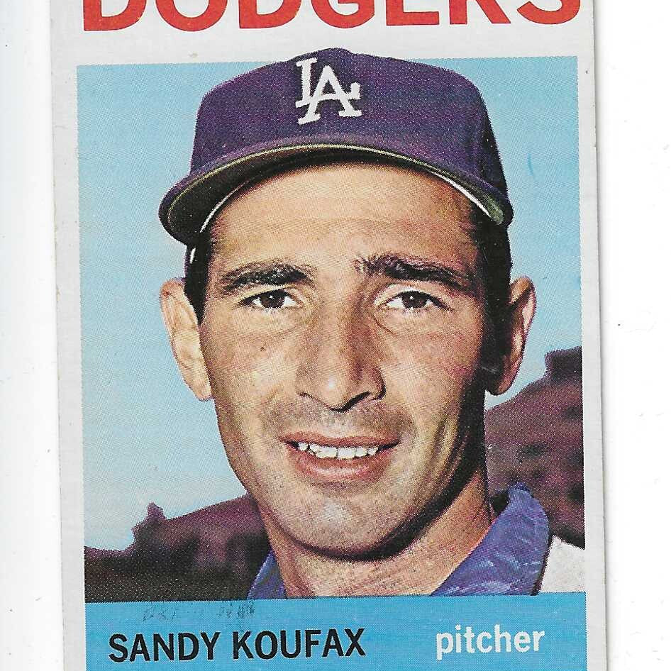 1964 Topps #200 Sandy Koufax list $150