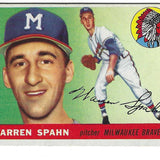1955 Topps #31 Warren Spahn list $250