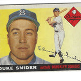 1955 Topps #210 Duke Snider Fair to VG list $800