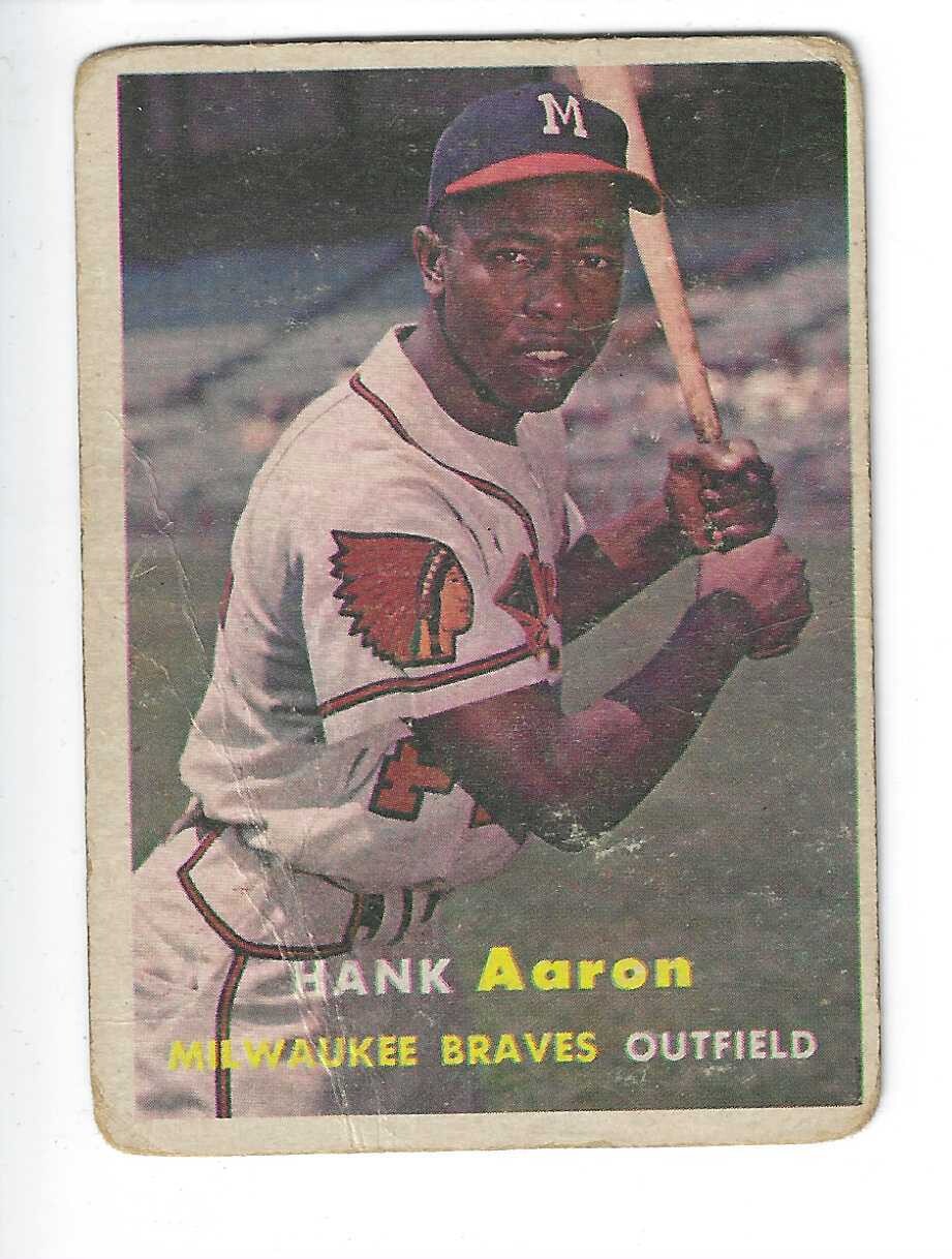 1957 Topps #20 Hank Aaron Fair list $1,200
