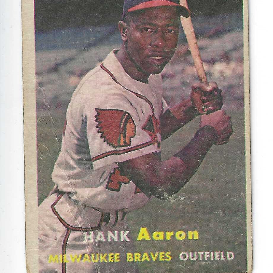 1957 Topps #20 Hank Aaron Fair list $1,200