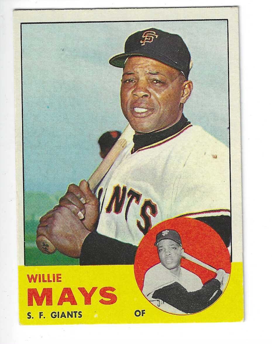 1963 Topps #300 Willie Mays list $500