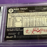 2013 Topps Heritage Venezuelan Variation Mike Trout No Hat #430A PSA 8