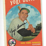1959 Topps #180 Yogi Berra list $250