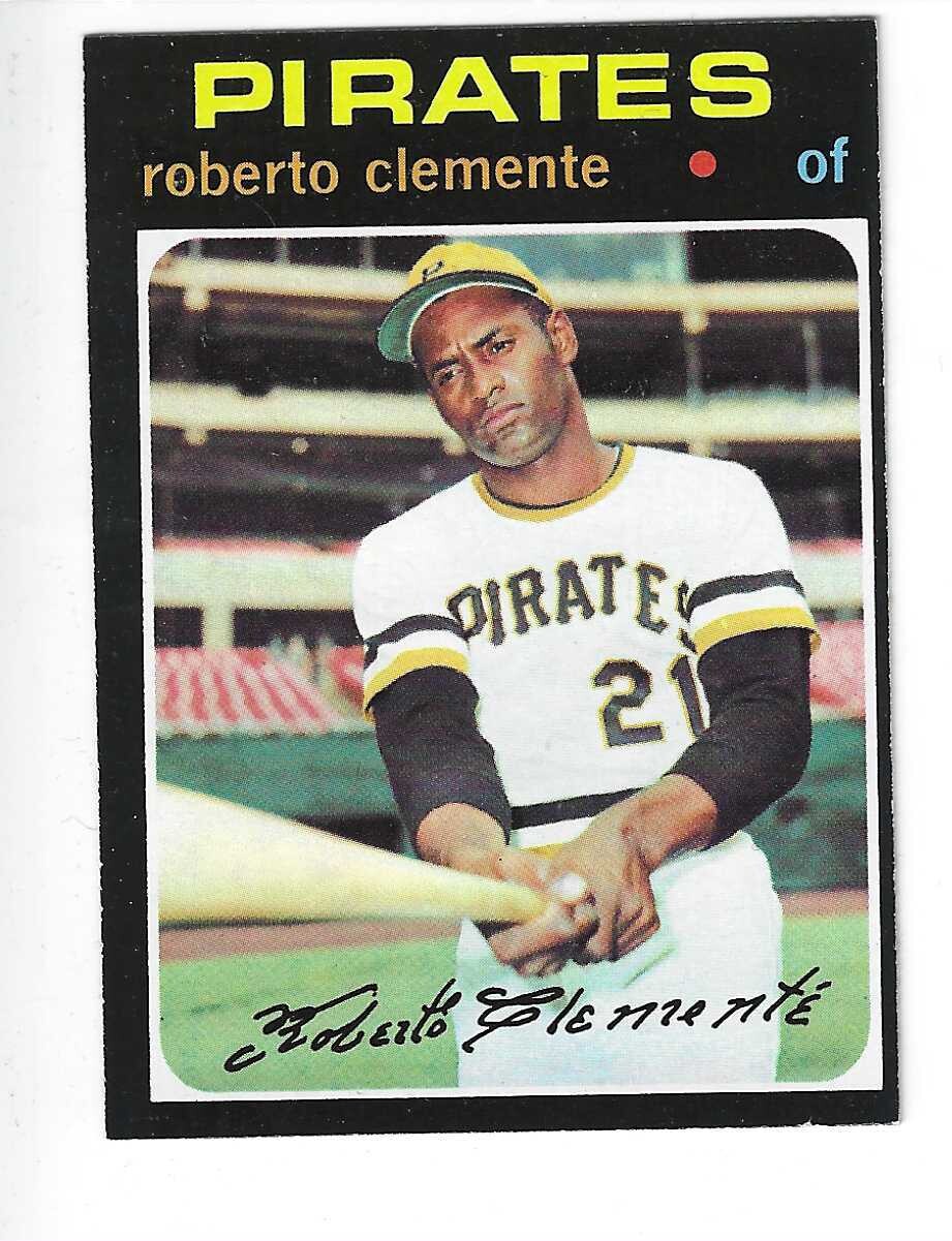 1971 Topps #630 Roberto Clemente list $500