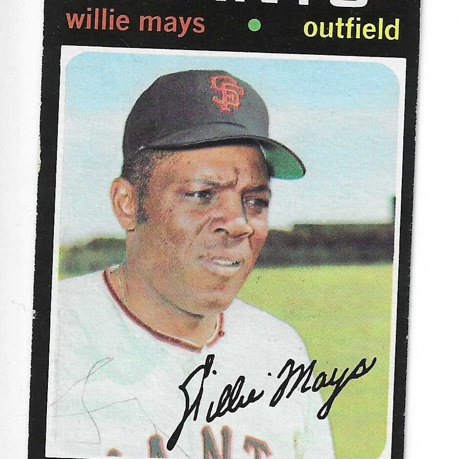 1971 Topps #600 Willie Mays Ex/Mint or better