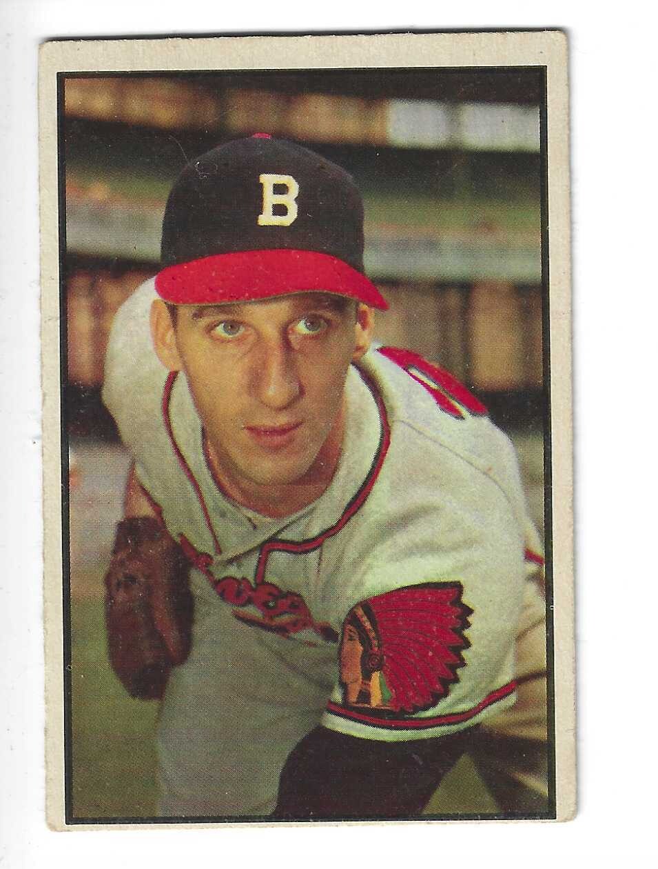1953 Bowman Color #99 Warren Spahn list $400