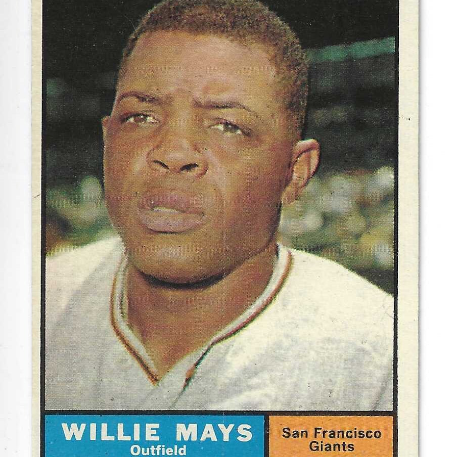 1961 Topps #150 Willie Mays Ex/Mint list $300