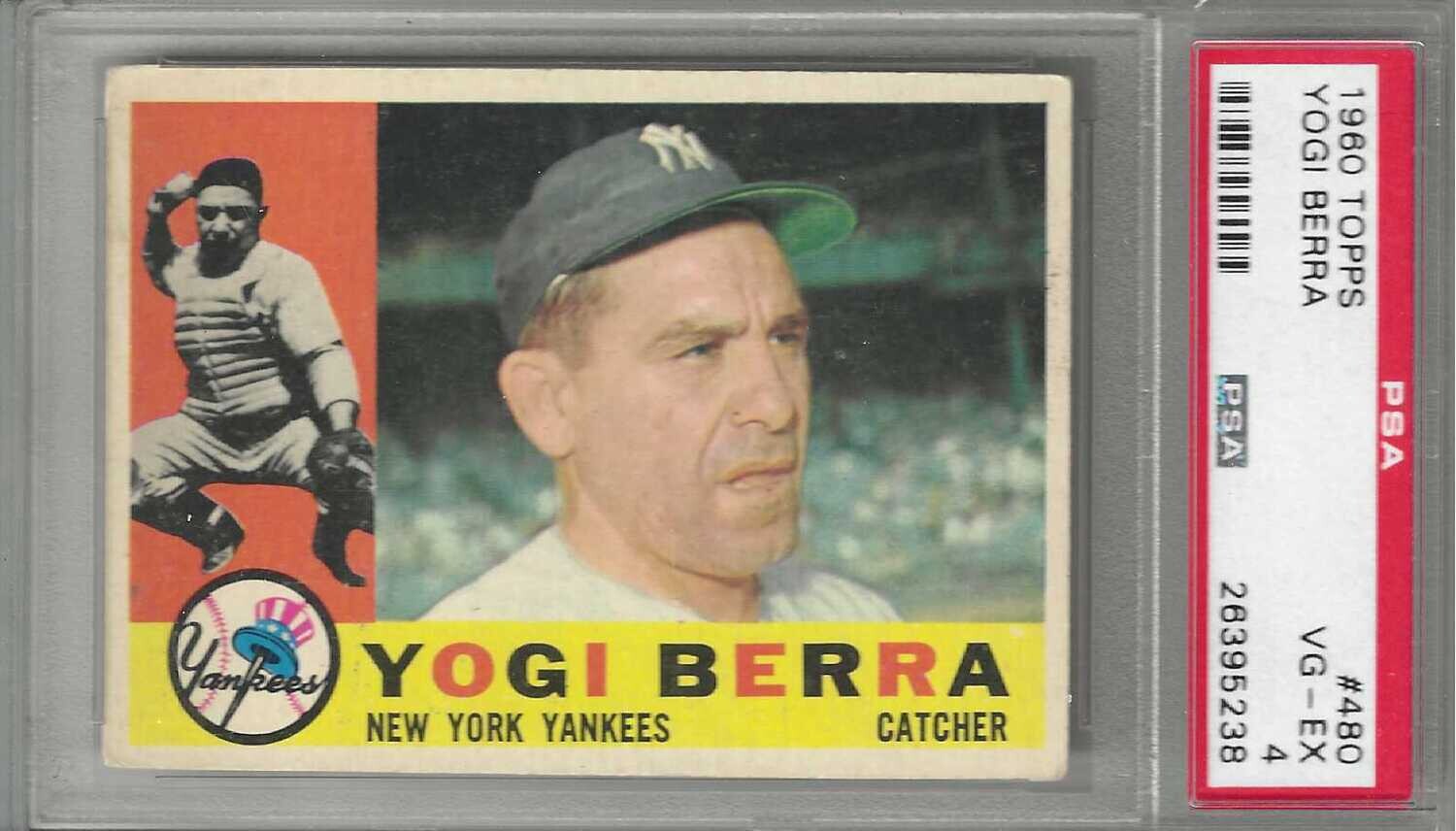 1960 Topps #480 Yogi Berra PSA 4