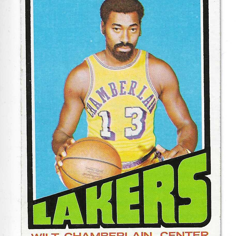 1972 Topps Wilt Chamberlain list $150