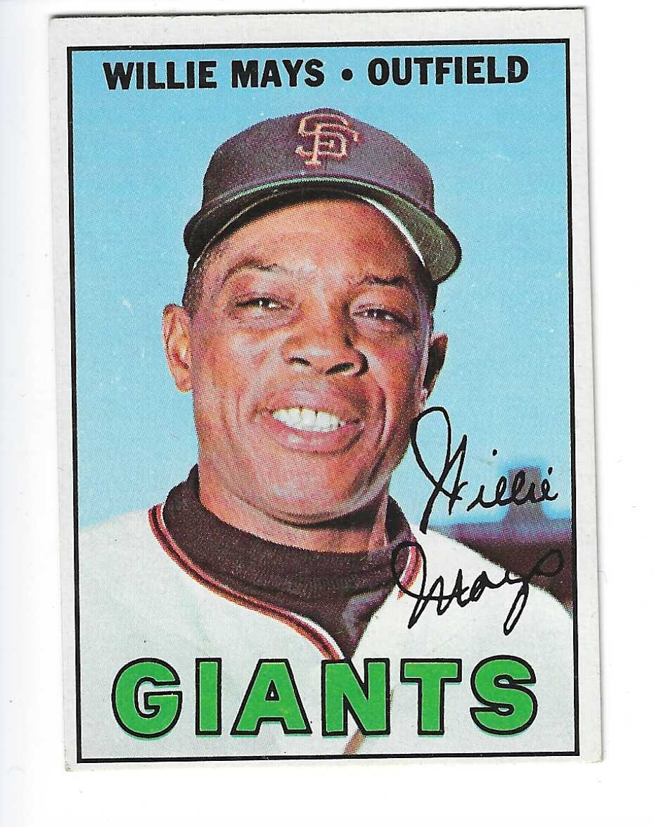 1967 Topps #200 Willie Mays list $120