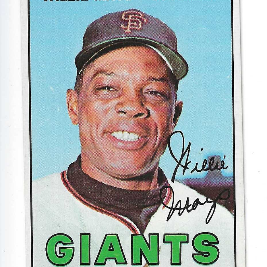 1967 Topps #200 Willie Mays list $120