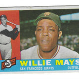 1960 Topps #200 Willie Mays list $500