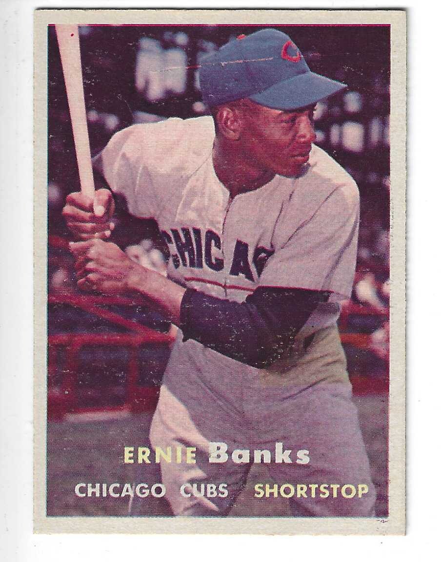 1957 Topps #55 Ernie Banks Nr Mint