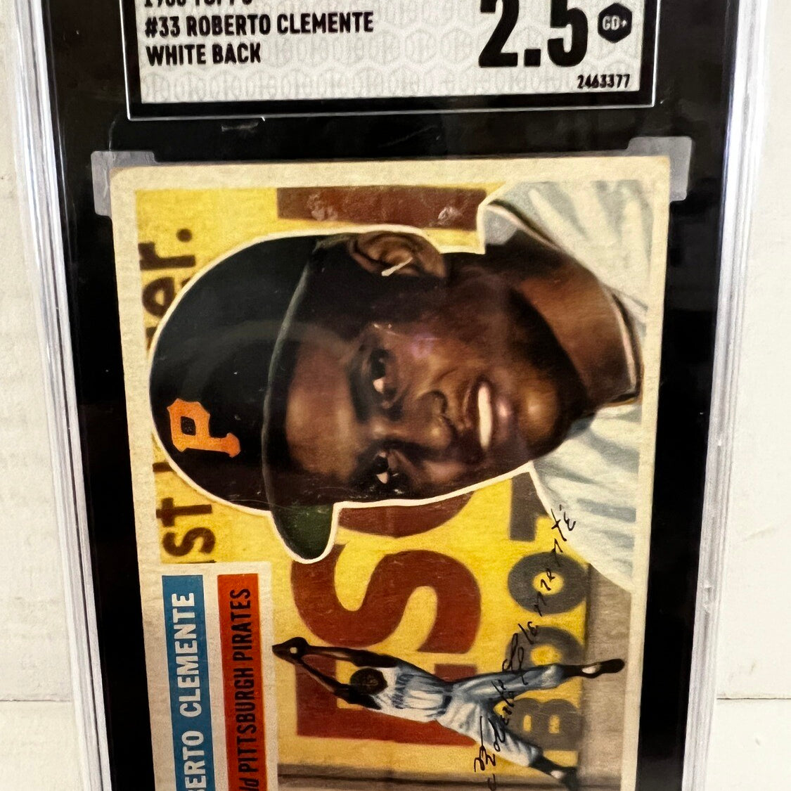 1956 Topps #33 Roberto Clemente SGC 2.5