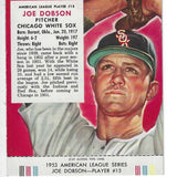 1953 Red Man Tobacco w/ Tabs #AL15 Joe Dobson VG