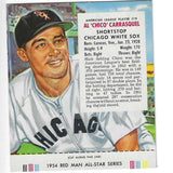 1954 Red Man Tobacco w/ Tabs #AL19 Chico Carrasquel Ex