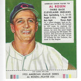 1953 Red Man Tobacco w/ Tabs #AL24 AL Rosen Ex/Mint