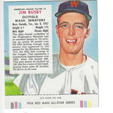 1954 Red Man Tobacco w/ Tabs #AL2 Jim Busby Ex