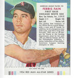 1954 Red Man Tobacco w/ Tabs #AL22 Ferris Fain Ex/Mint