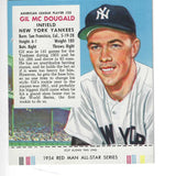 1954 Red Man Tobacco w/ Tabs #AL25 Gil McDougald Ex/Mint or better