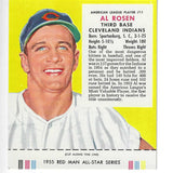 1955 Red Man w/ Tabs #AL11 Al Rosen Ex/Mint or better