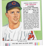 1955 Red Man w/ Tabs #AL7 Jim Hegan Ex/Mint or better