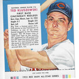 1955 Red Man w/ Tabs #NL16 Ted Kluszewski Ex/Mint+